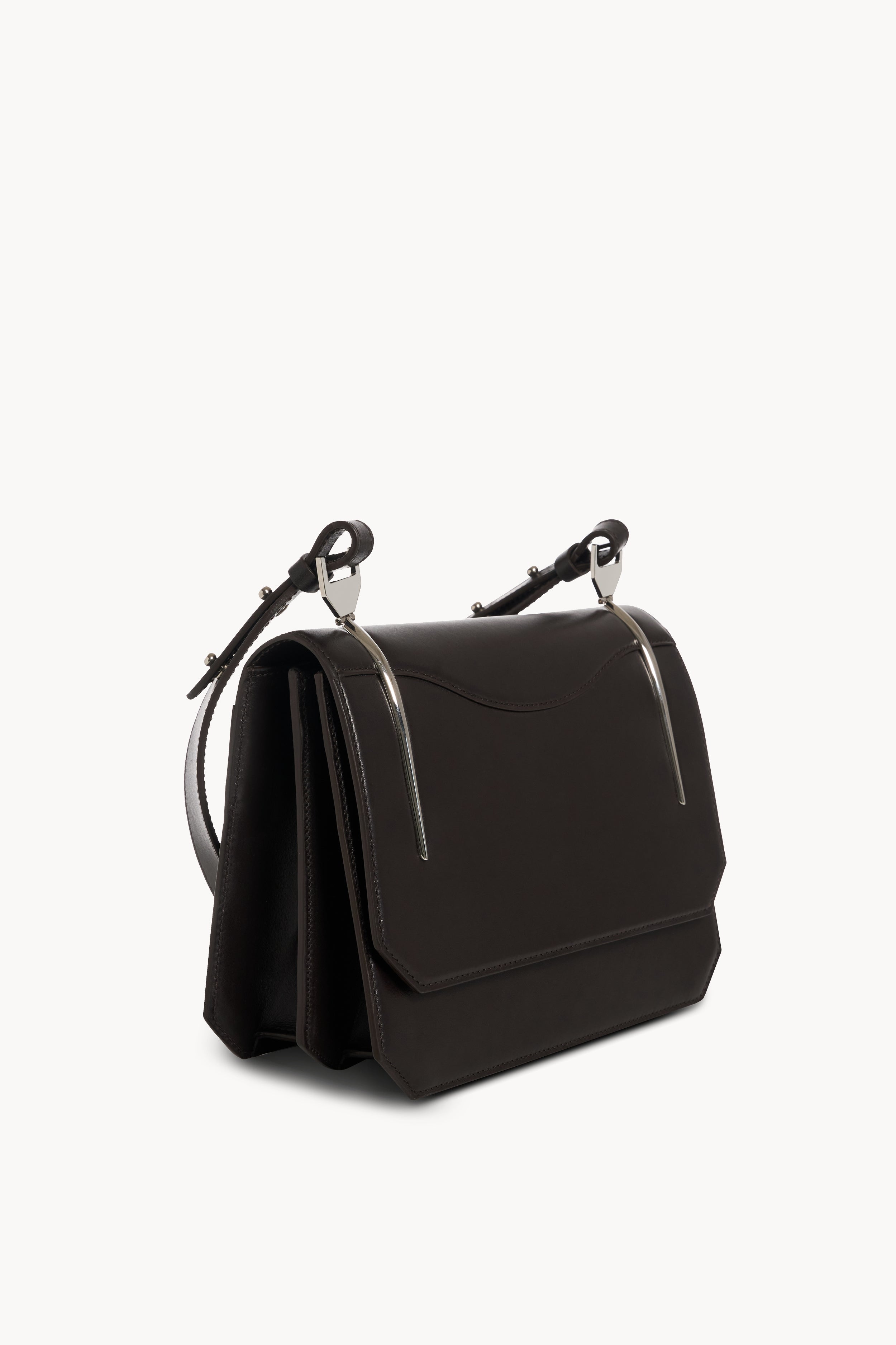 Chocolate Shoulder bag with gussets