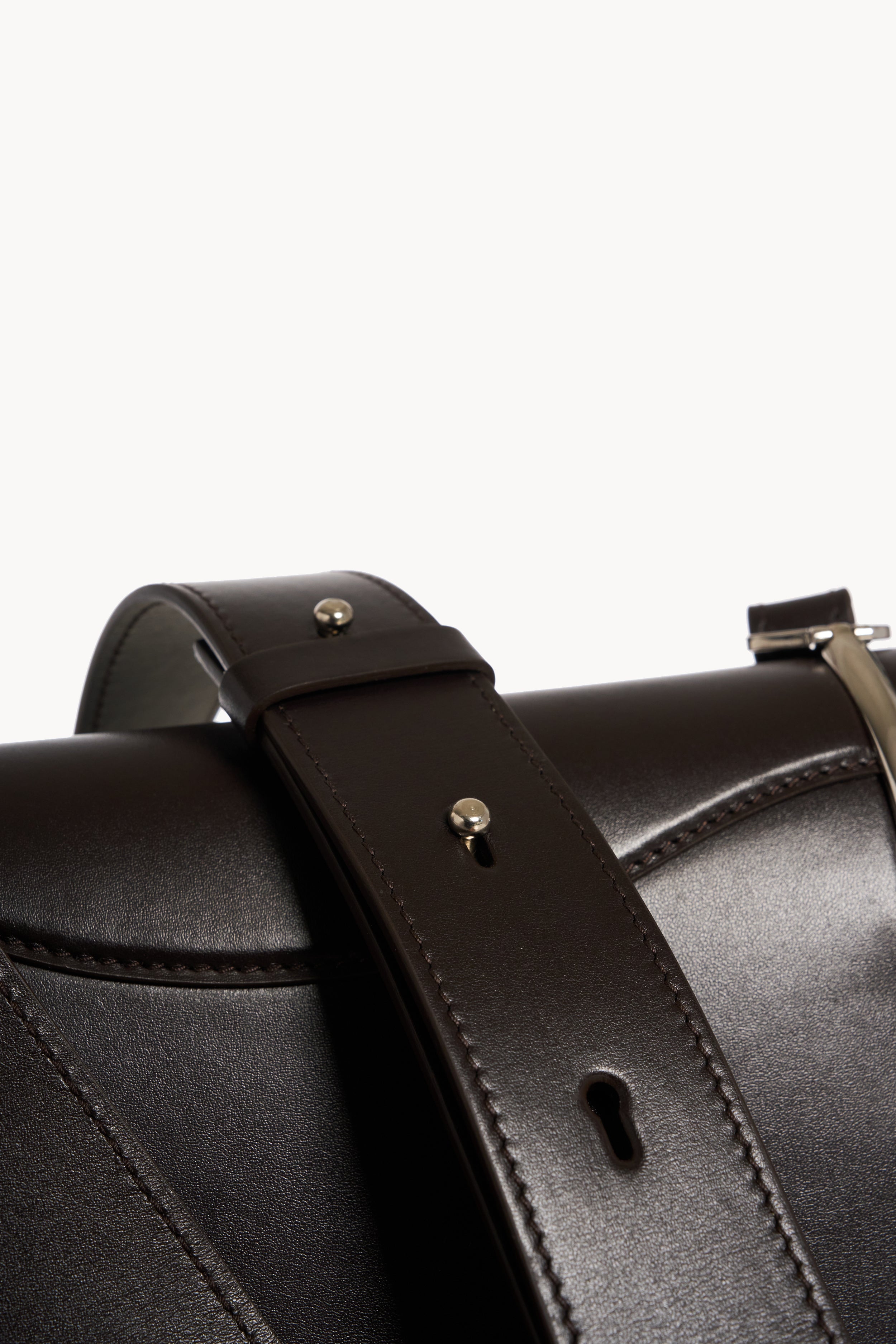 Chocolate Shoulder bag with gussets