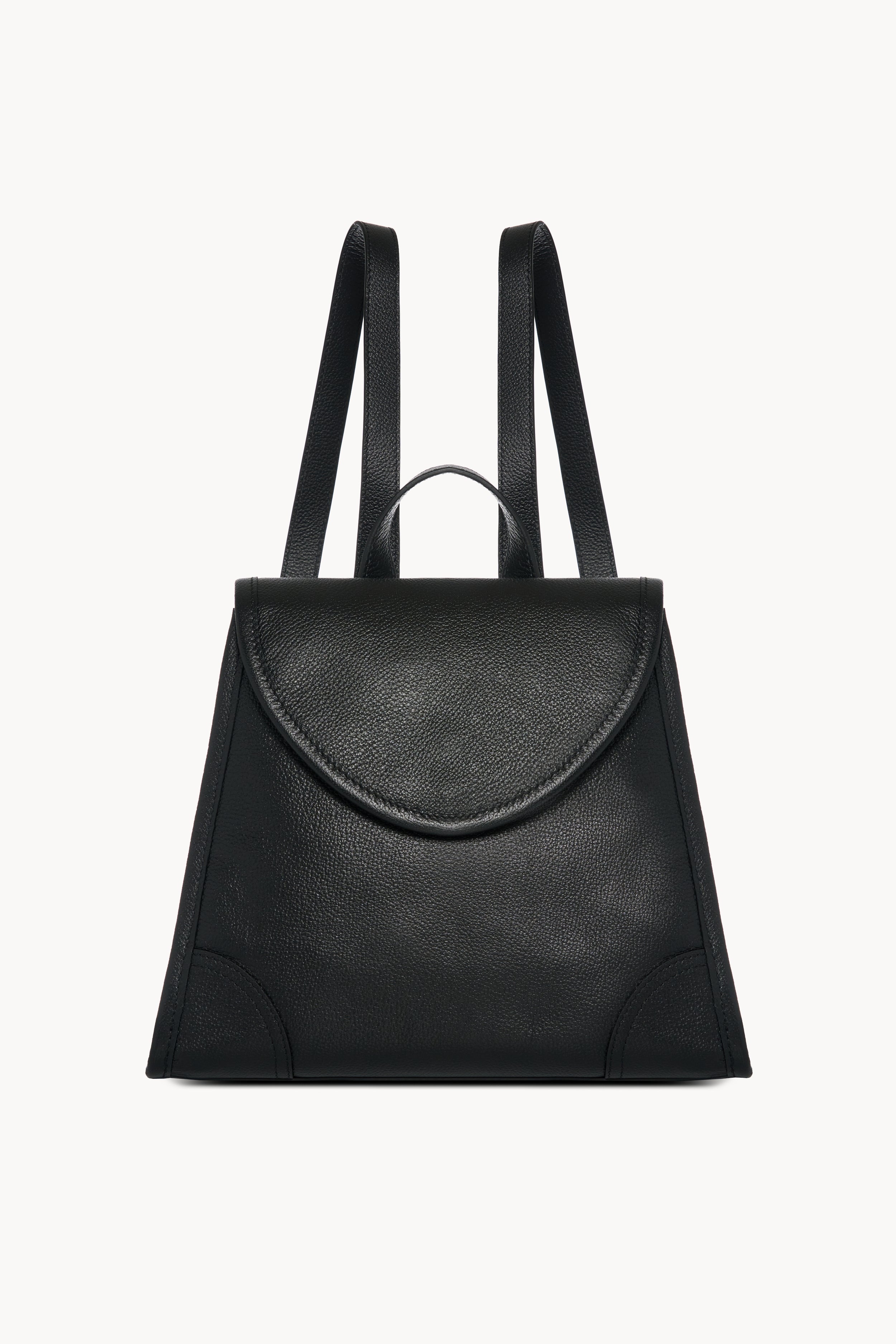 Black Leather Backpack