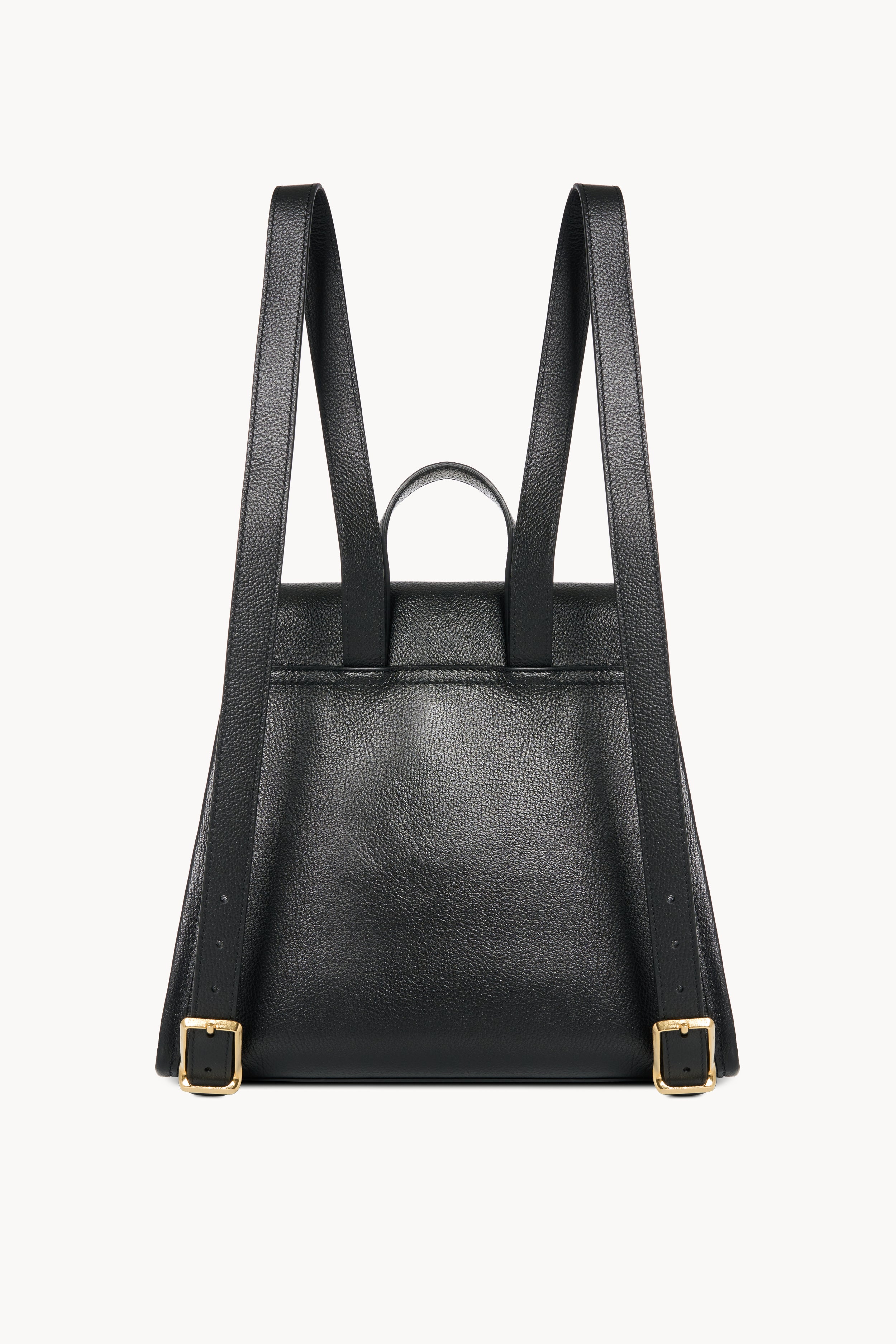 Black Leather Backpack