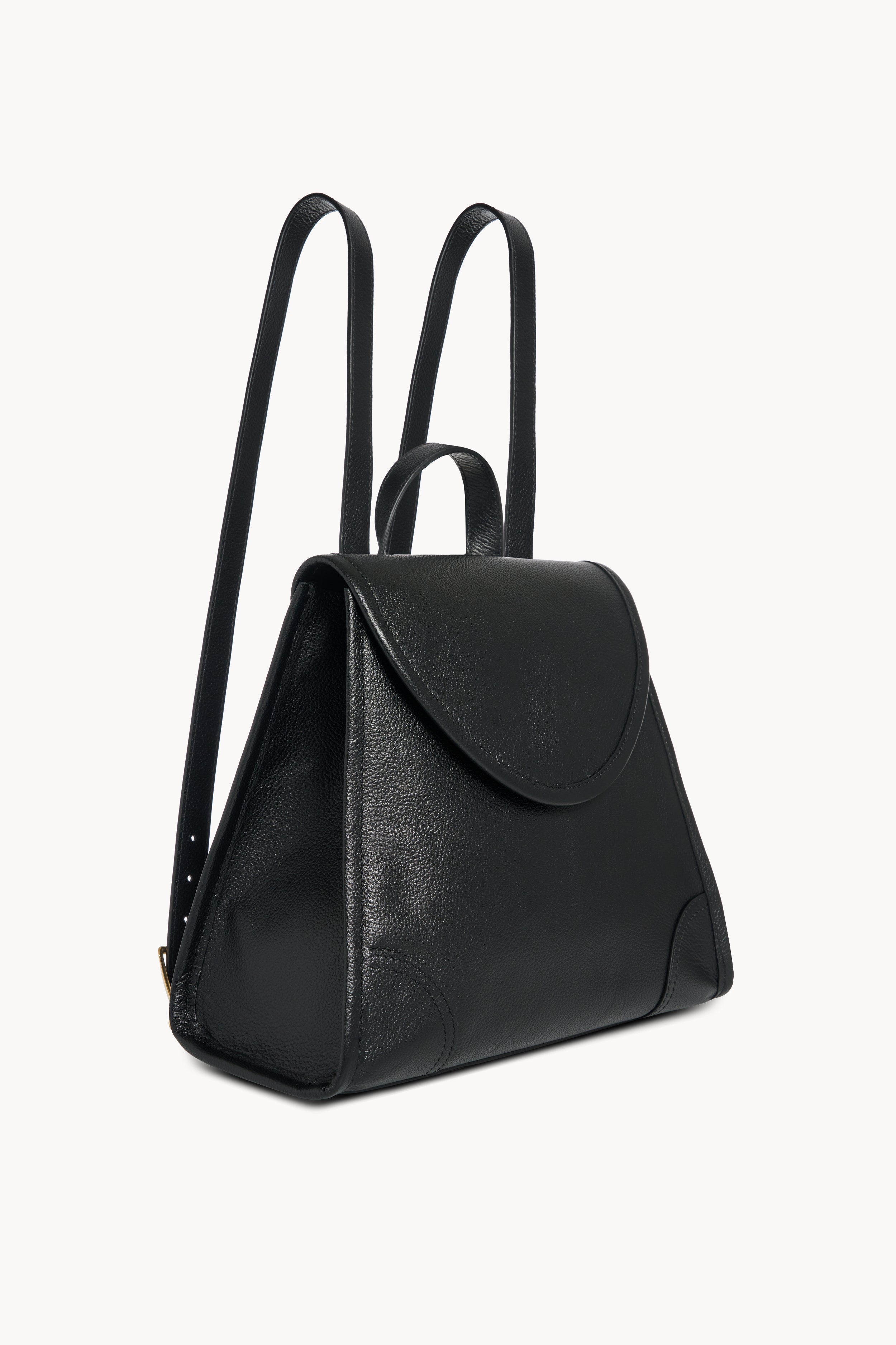 Black Leather Backpack