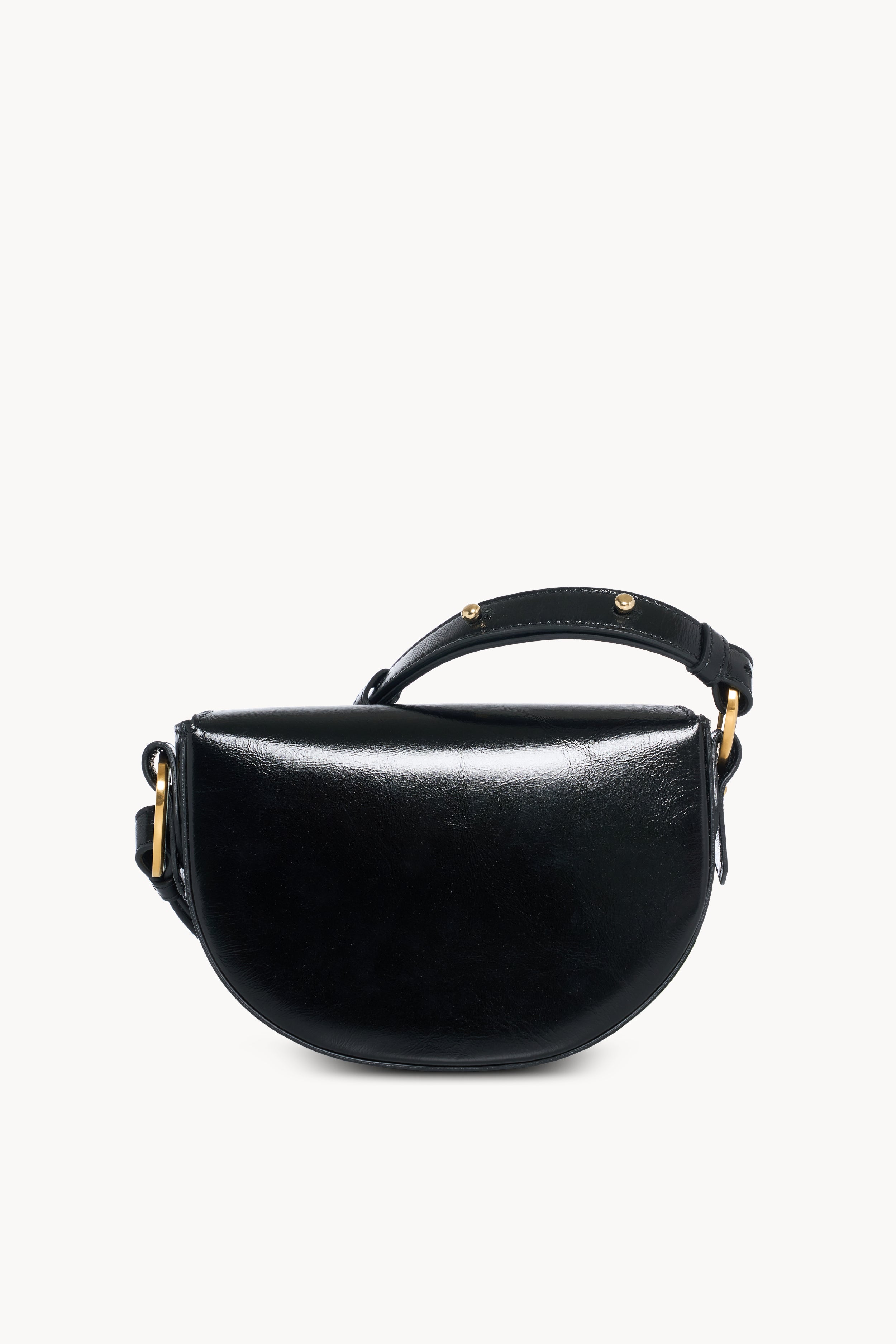 Glossy Black Mini Shoulder Bag