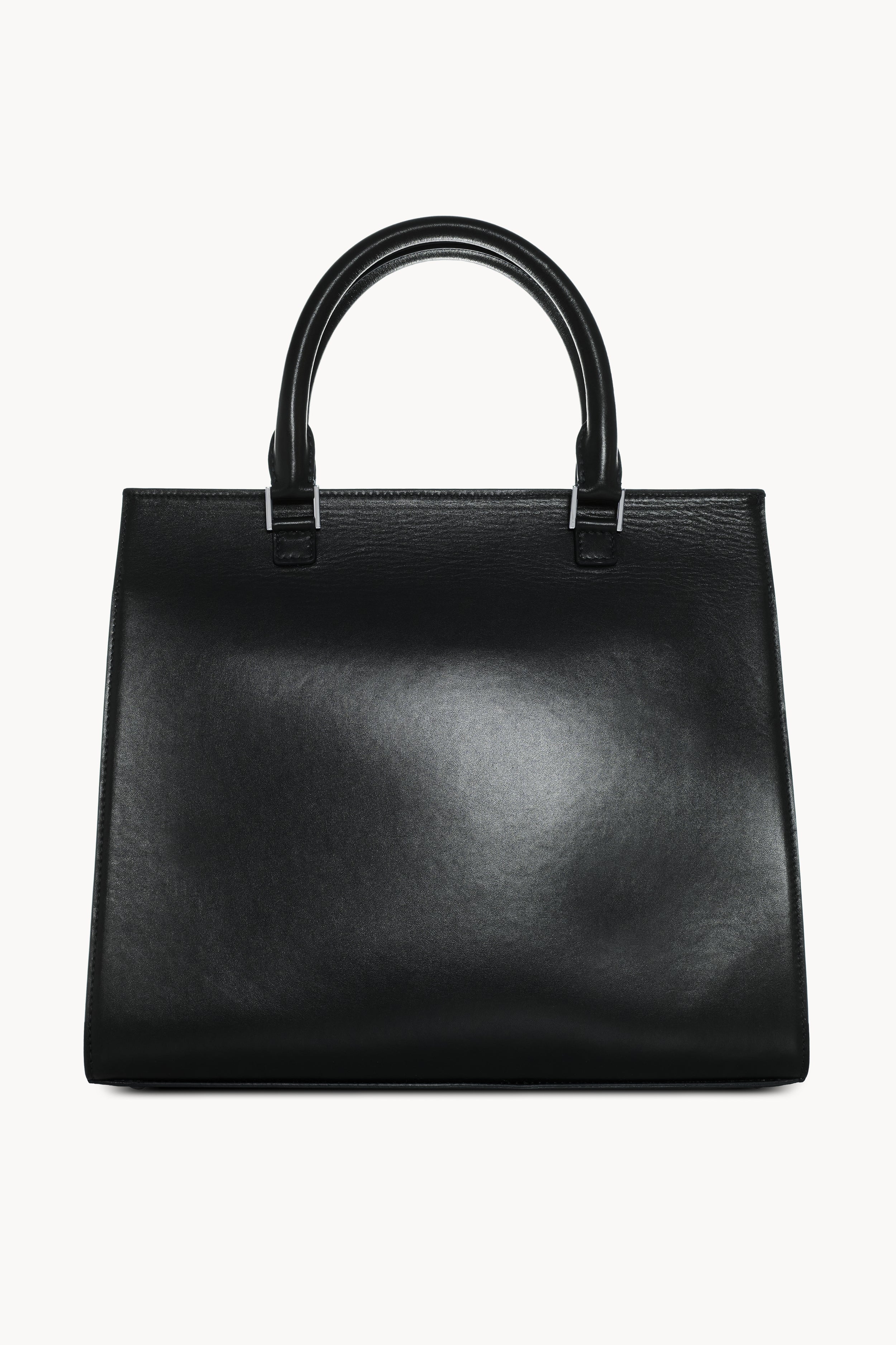 Black Shopping bag with flap closure