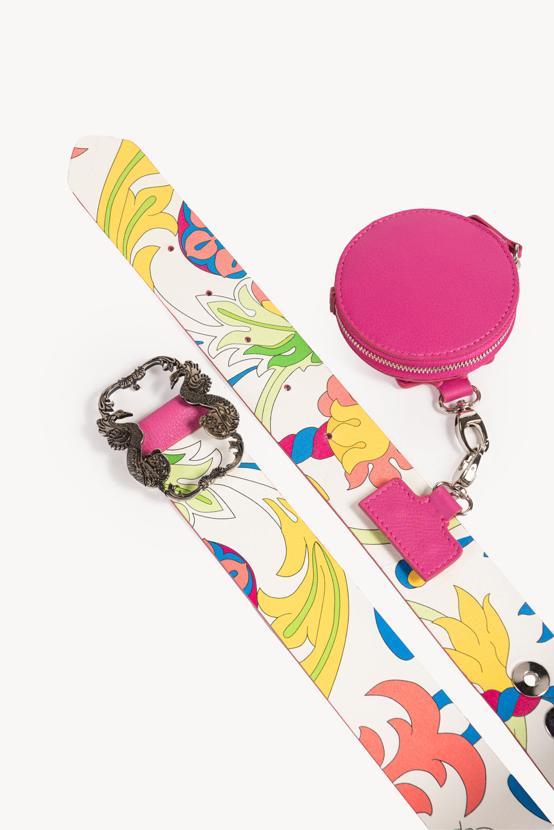 Belt with Phone case and Coin purse- Fuxia