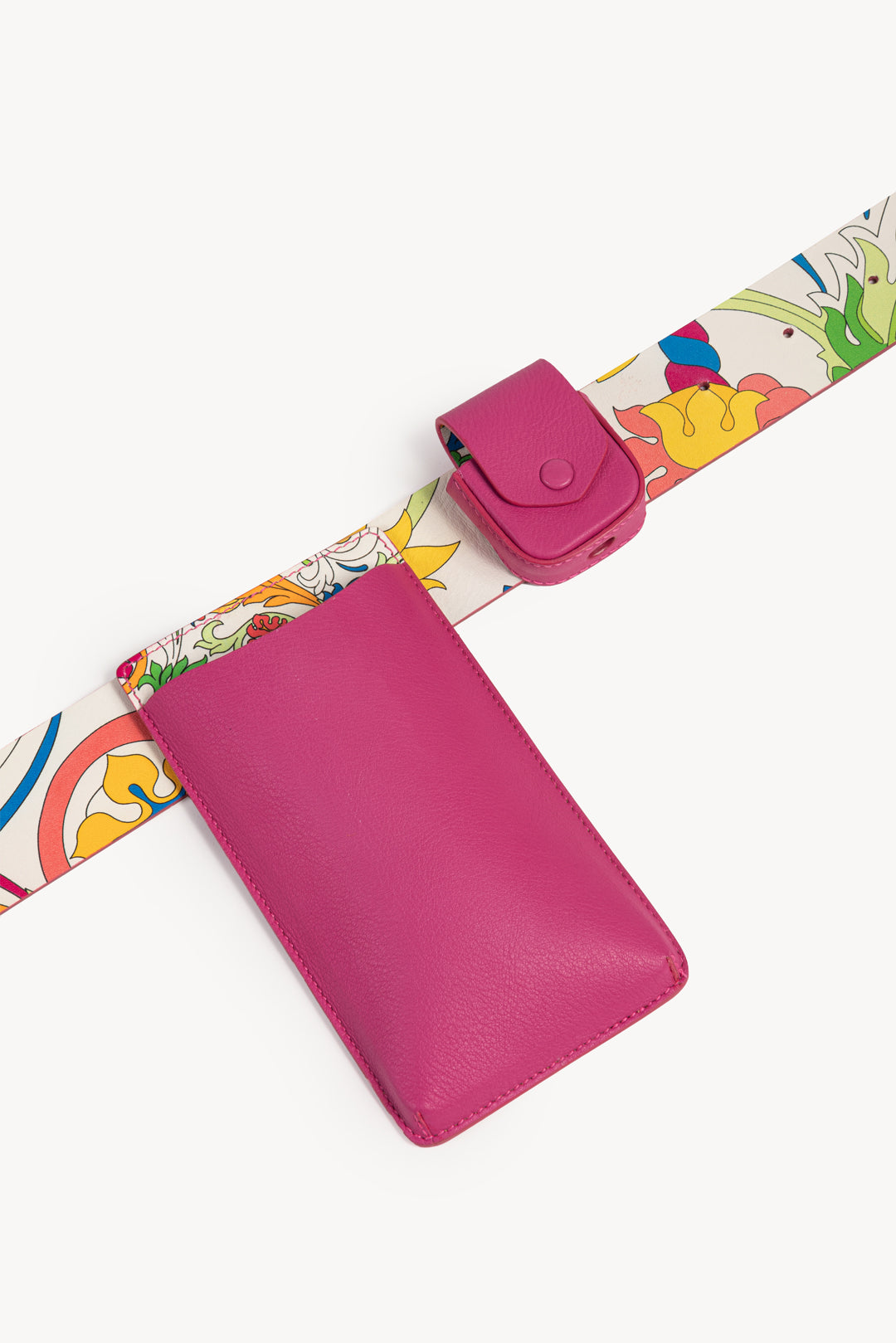 Belt with Airpods and Phone case - Fuxia