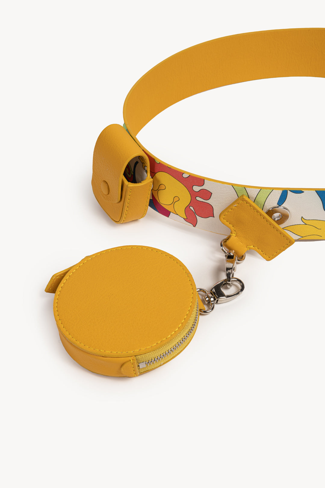 Belt with Airpods and Coin Purse - Yellow