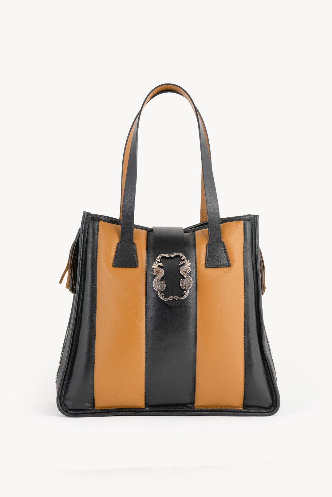 Shopping handbag - Brown/Black