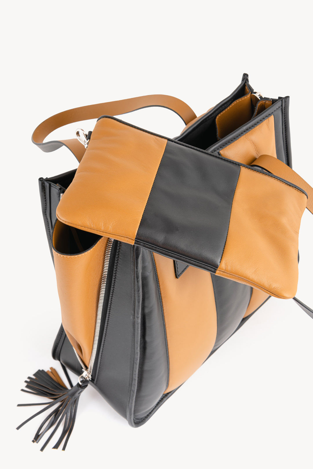 Shopping handbag - Brown/Black
