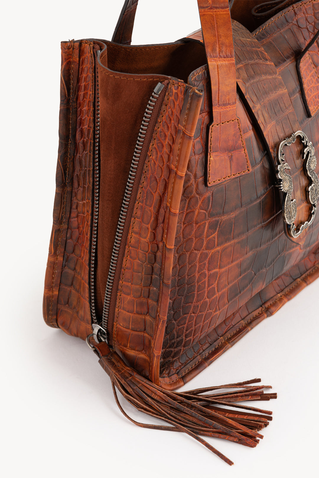 Mini shopping handbag - Brown