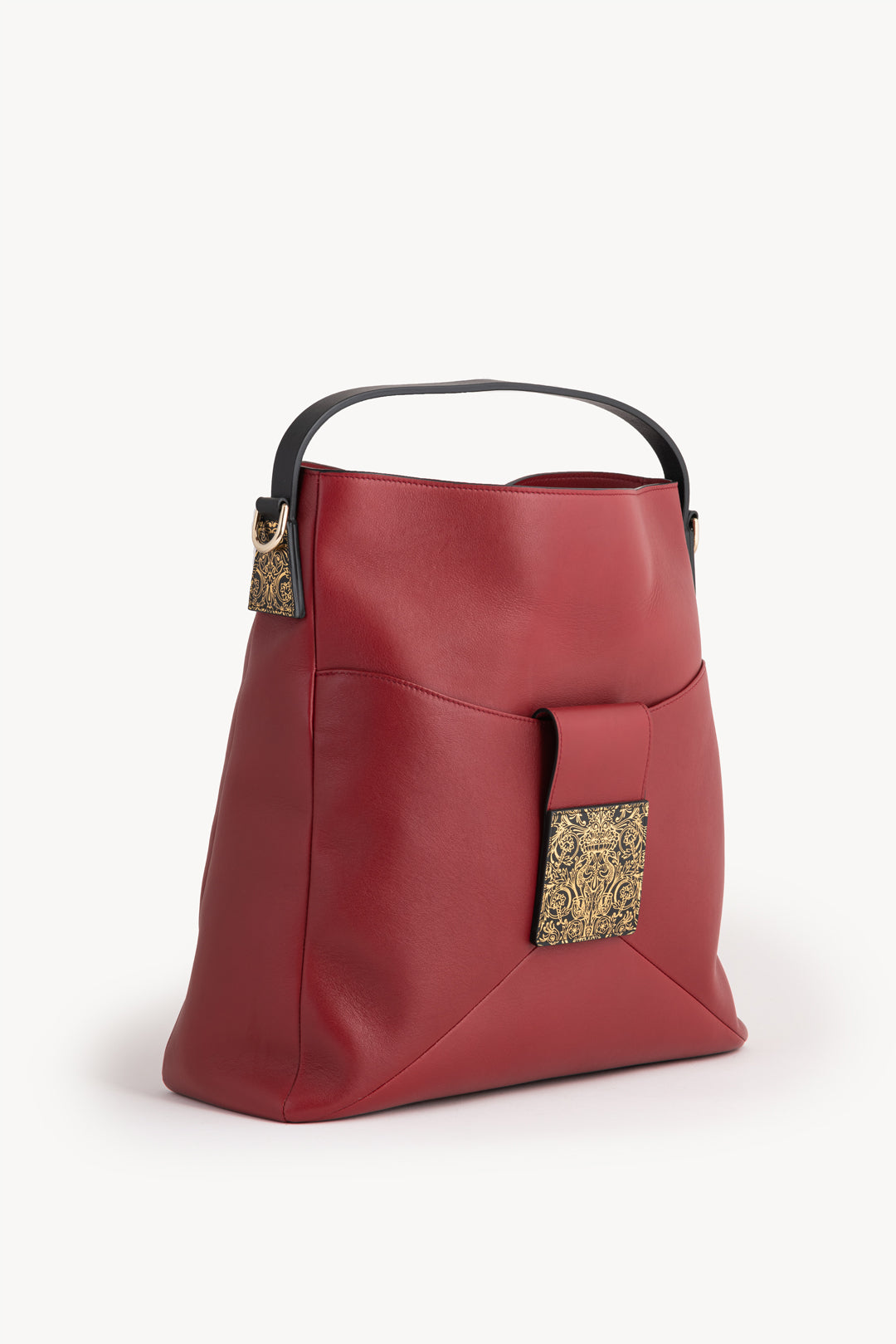 Shopping Bag in leather - Red