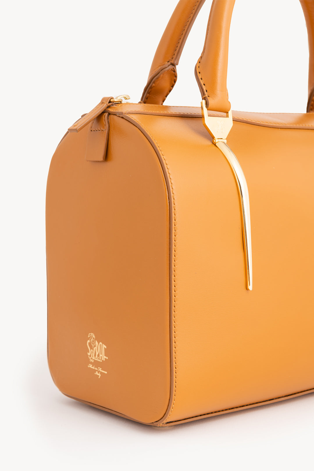 Bauletto in vitello - Marrone Chiaro