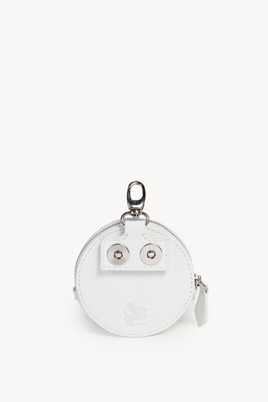 Coin purse with zip - White