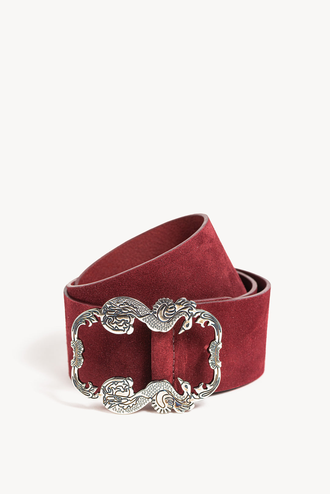Leather belt - Ruby Red